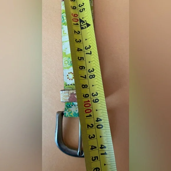 Fossil Multicolor Floral Leather Women's Belt - Picture 8 of 9